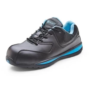 Click Footwear Ladies Trainers Micro Fibre Size 3 Black Ref CF86203 Up