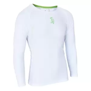 Kookaburra Power Long Sleeve Base Layer T Shirt Mens - White