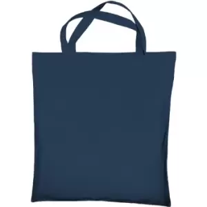 Jassz Bags "Cedar" Cotton Short Handle Shopping Bag / Tote (Pack Of 2) (One Size) (Indigo) - Indigo