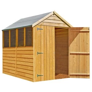 Shire Overlap 5ft x 7ft Wooden Apex Garden Shed