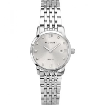 Accurist White And Silver Watch - 8352