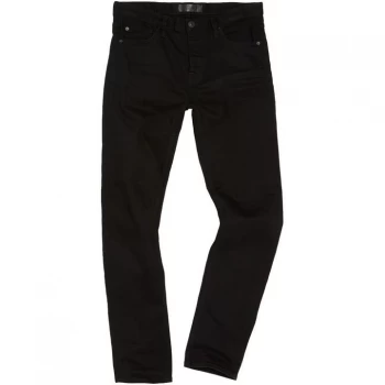 Label Lab Lock Skinny Fit Black Jeans - Black