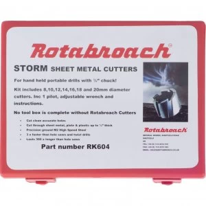 Rotabroach Mini Cutter Set 3/8" Arbor