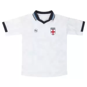 Classicos de Futebol England Retro Fan Shirt Juniors - White