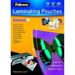 Fellowes Laminating Pouch A4 80micron Enhance 53962