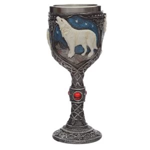 Protector of the North Night of the Wolf Decorative Goblet