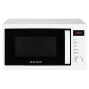Cookology CFSDI20LWH Digital Microwave in White, 20L 800W Freestanding