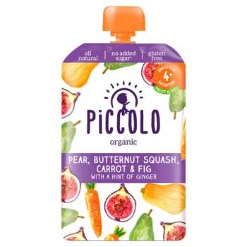 Piccolo Pear Fig & Butternut Squash With Ginger 6m+ - 100g x 5