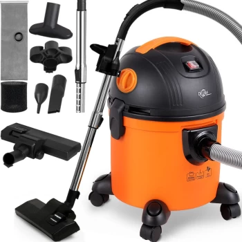 Deuba - Wet & Dry Vacuum Cleaner 3-in-1 Blowing Function Including 7-part Accessories 15L Household Washing Multi Purpose 1200W