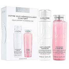 Lancome Duo Confort Gift Set 400ml Galatee Confort Cleansing Milk + 400ml Tonique Confort Hydrating Toner + Bag