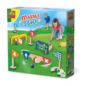 SES Creative Wooden Minigolf Course Marble Set, Three Years and...