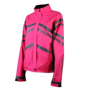 Weatherbeeta Childrens/Kids Waterproof Lightweight Reflective Jacket (M) (Hi Vis Pink)