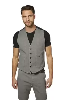 ROKKER Tweed Vest Grey M