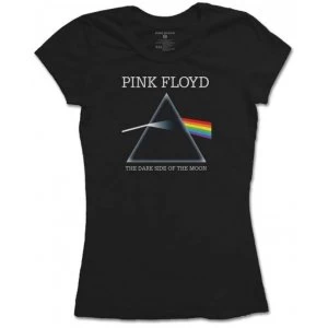 Pink Floyd Dark Side of the Moon Refract Womens Medium T-Shirt - Black