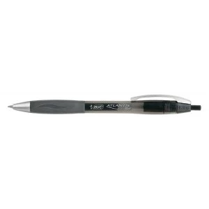 Bic Atlantis Premium Retractable Gel Roller Pen Black Pack of 12