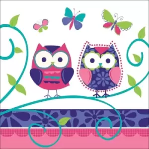 Owl Pal Paper Lunch Napkins (Pack Of 16)