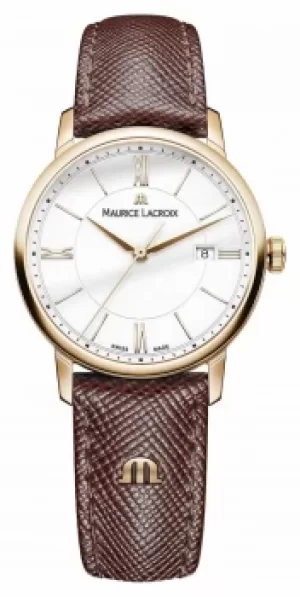 Maurice Lacroix Eliros Womens White Dial Brown Leather Watch