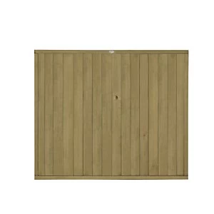 Forest Garden Pressure Treated Tongue & Groove Vertical Fence Panel - 6 x 5ft Pack of 4