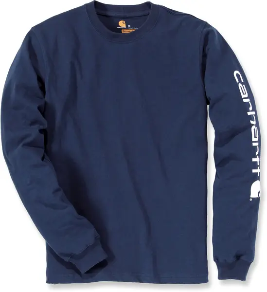 Carhartt Logo, sweatshirt , color: Dark Blue , size: S