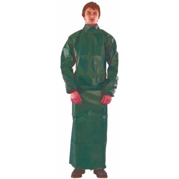 AlphaTec Microchem 4000 Model 215 Apron with Sleeves, Large - Ansell