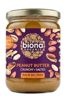 Biona Peanut Butter - Crunchy Salted - 250g