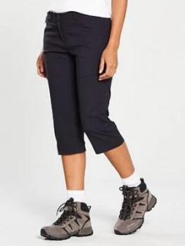 Craghoppers Kiwi Pro II Crop Walking Trousers - Navy, Size 8, Women