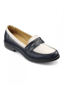 Hotter Dorset Hotter Ladies Smart Loafer Shoe Blue