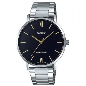 Casio Mens Stainless Steel Watch - MTP-VT01D-1B