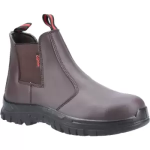 Unisex Adult FS319 S1 Leather Dealer Boots (8 uk) (Brown) - Centek
