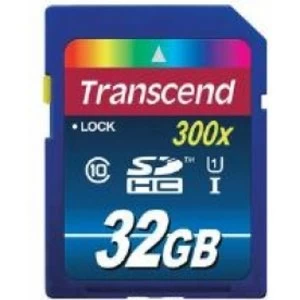 Transcend UHS I 300x Premium 32GB Secure Digital High Capacity Flash Card Class 10