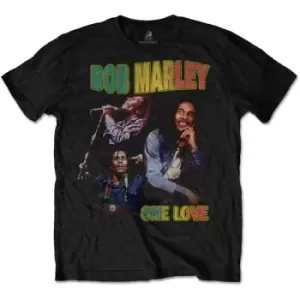 Bob Marley - One Love Homage Unisex XX-Large T-Shirt - Black