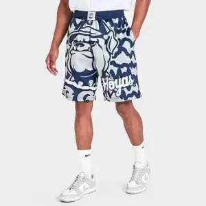 Mitchell And Ness Ncaa Jumbotron 2.0 Sublimated Short Georgetown University, Navy/Grey, Male, Shorts, PSHR1220-GTWYYPPPNYGY