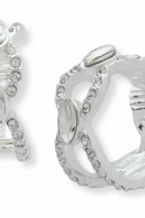 Anne Klein Jewellery Pave Set Clip-On Hoop Earrings JEWEL 60474325-G03