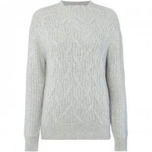 Linea Joely cable knit jumper - Grey Marl