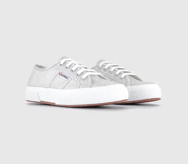 Superga Womens Grey And Silver 2750 Trainers, 3.5