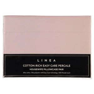 Linea Linea Cotton Rich Easy Care Percale - Mauve