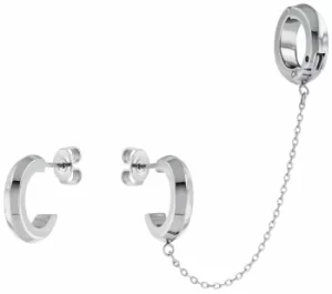 Calvin Klein 35000044 Silver Tone Open Hoop Earrings with Jewellery