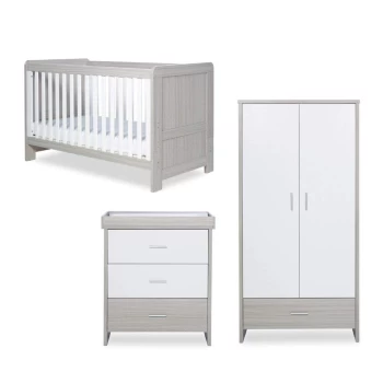 Ickle Bubba Pembrey 3 Piece Furniture Set - Ash Grey And White Trend