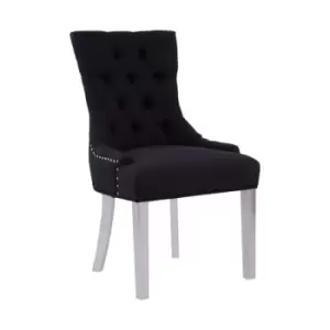 Olivia's Set of 2 Remi Dining Chairs in Black