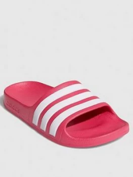 adidas Adilette Aqua Sliders - Pink, Size 3