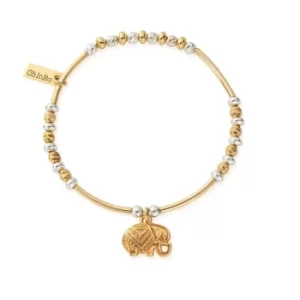 ChloBo GMBSBNH4024 Women&apos;s Two Tone Decorated Elephant Bracelet