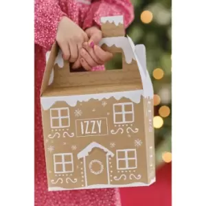 8 Customisable Gingerbread House Gift Boxs