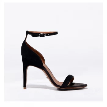 Reiss Paula Strappy Heeled Sandals - Black Suede