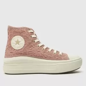 Converse All Star Move Daisy Cord Trainers In Pink