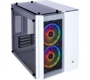 CORSAIR Crystal Series 280X microATX Mini Tower PC Case - White