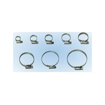 PEARL CONSUMABLES Hose Clips S/S OO 12-20mm - Pack of 10 - PSHC02