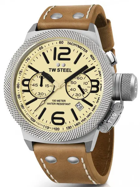 TW Steel Watch Canteen 45mm D - Cream TW-286