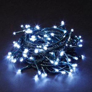 Robert Dyas Christmas 100 White Static LED Indoor and Outdoor Lights - Mains Powered