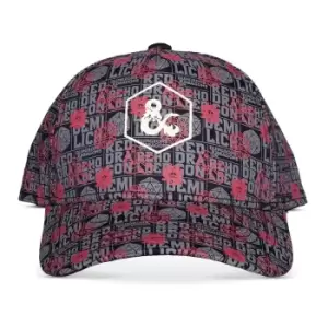 Hasbro Dungeons and Dragons Logo & All-over Print Adjustable Cap...