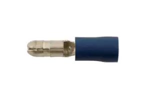 Blue Male Bullet 4.0mm Pk 100 Connect 35176